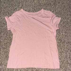 American Eagle Pink&White Stripped Shirt